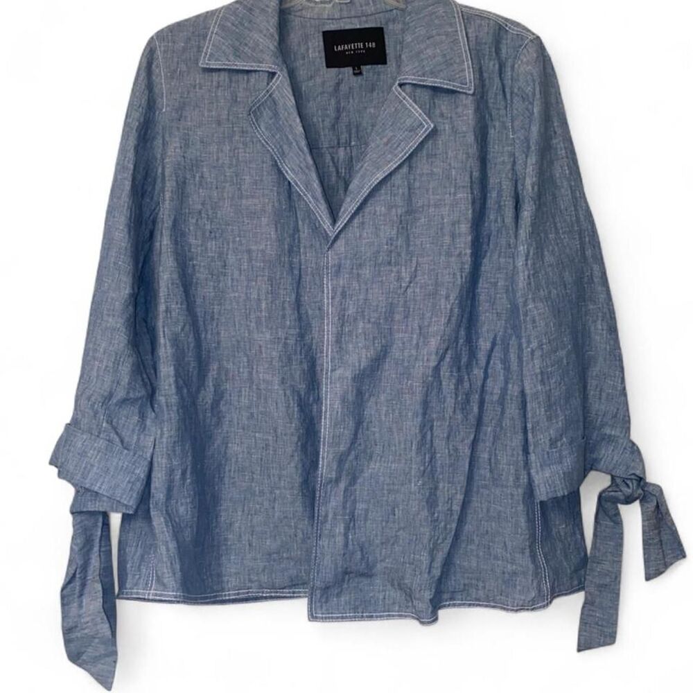 Lafayette-148-plus Women's Blue Jacket